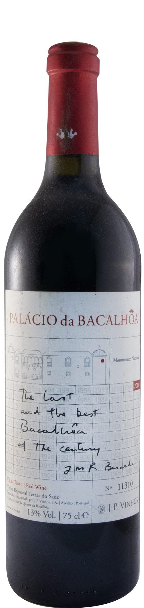 2000 Palácio da Bacalhôa tinto