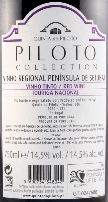 2018 Piloto Collection Touriga Nacional red