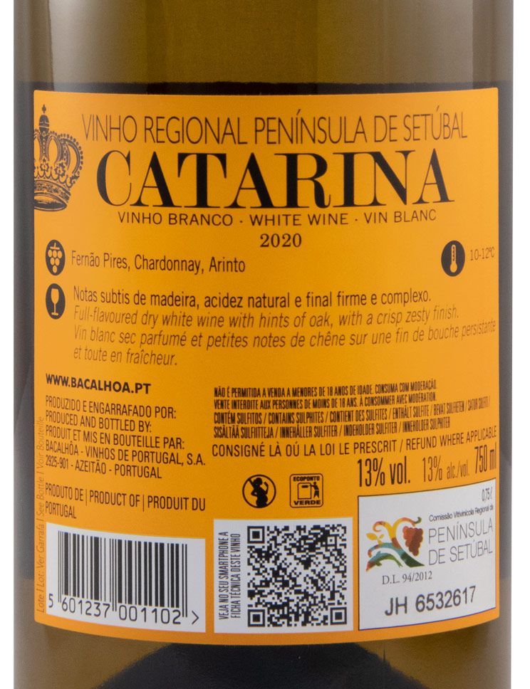 2020 Bacalhôa Catarina white