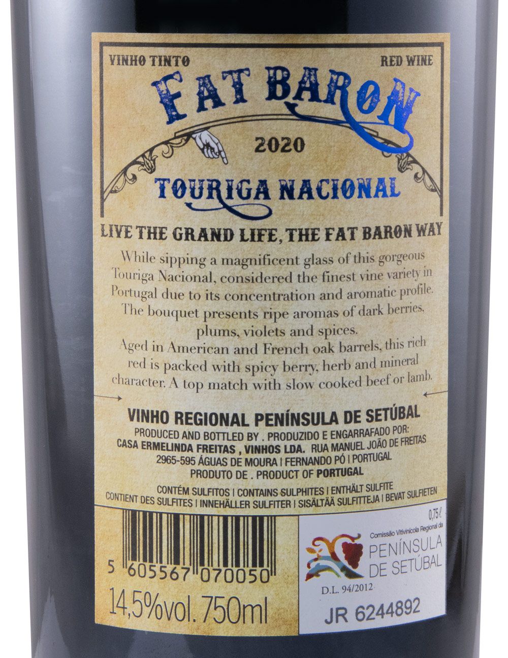2020 Casa Ermelinda Freitas Fat Baron Touriga Nacional tinto