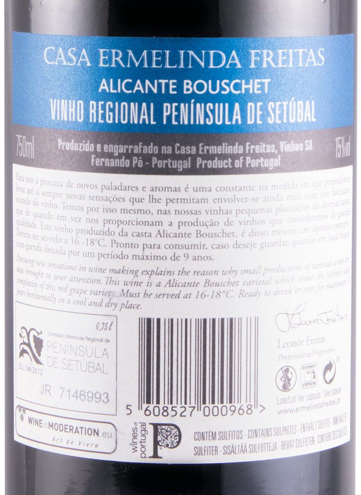 2019 Casa Ermelinda Freitas Alicante Bouschet red