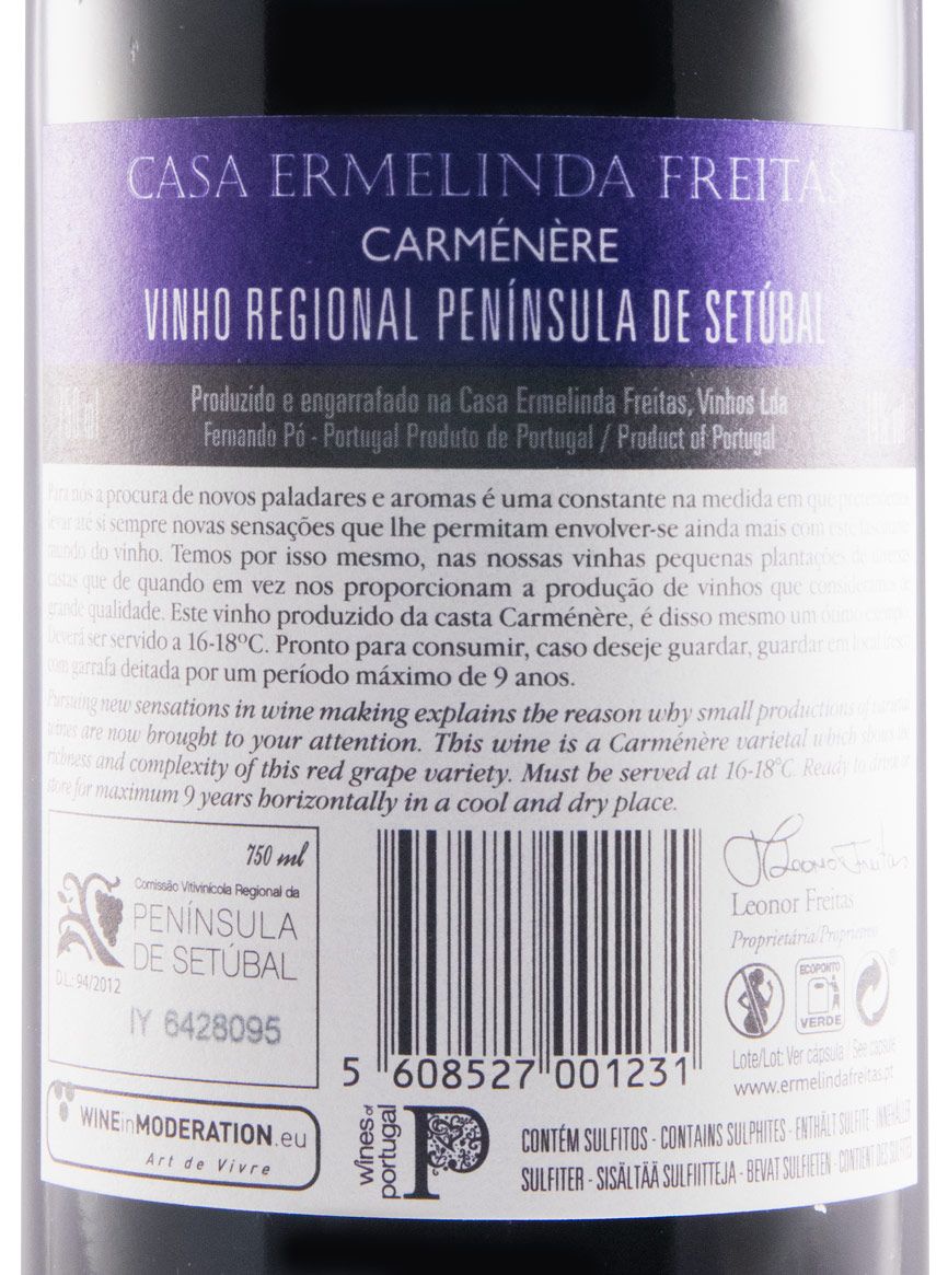 2017 Casa Ermelinda Freitas Carménère Reserva red