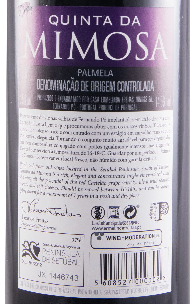 2019 Casa Ermelinda Freitas Quinta da Mimosa tinto