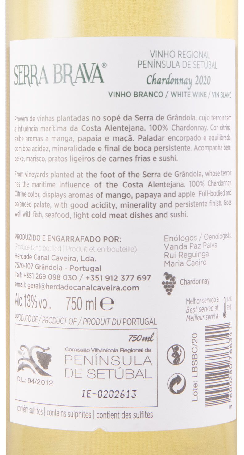2020 Serra Brava Chardonnay branco