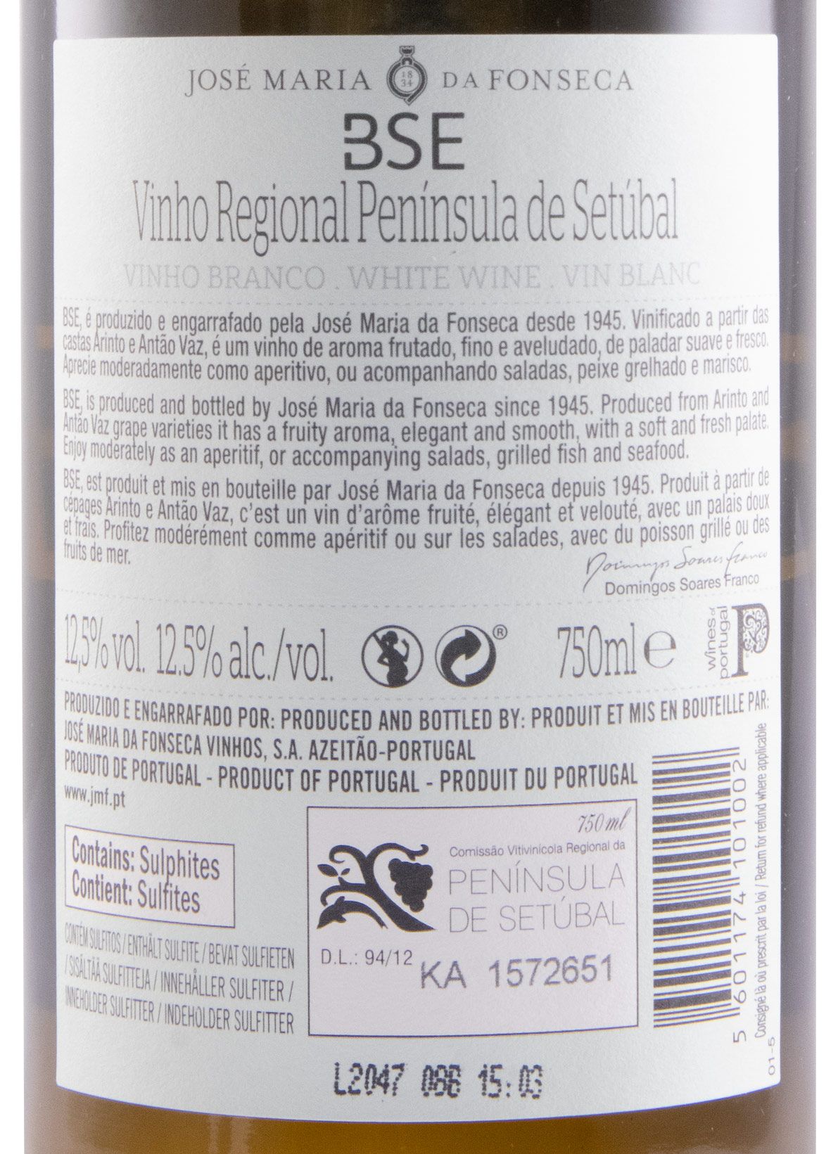 2021 José Maria da Fonseca BSE branco
