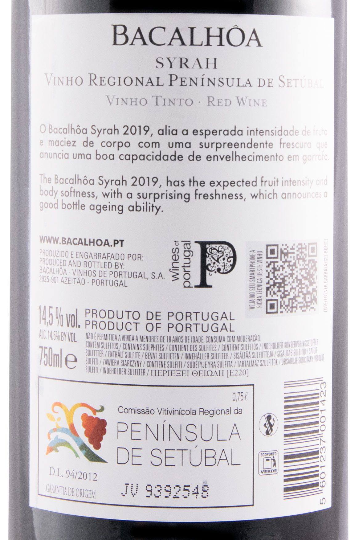 2019 Bacalhôa Syrah red