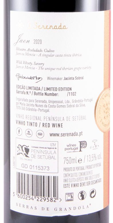 2020 A Serenada Jaen Limited Edition red