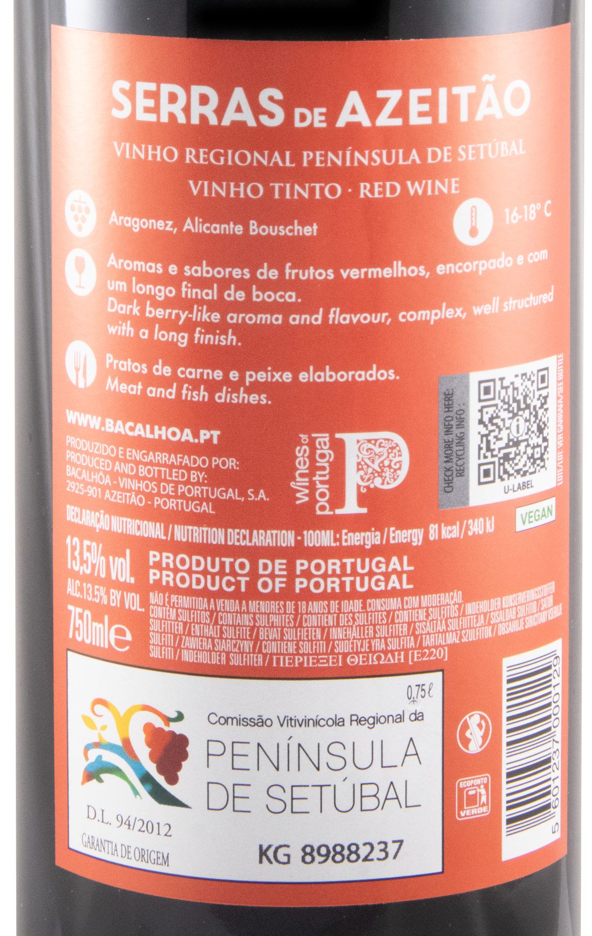 2022 Serras de Azeitão red