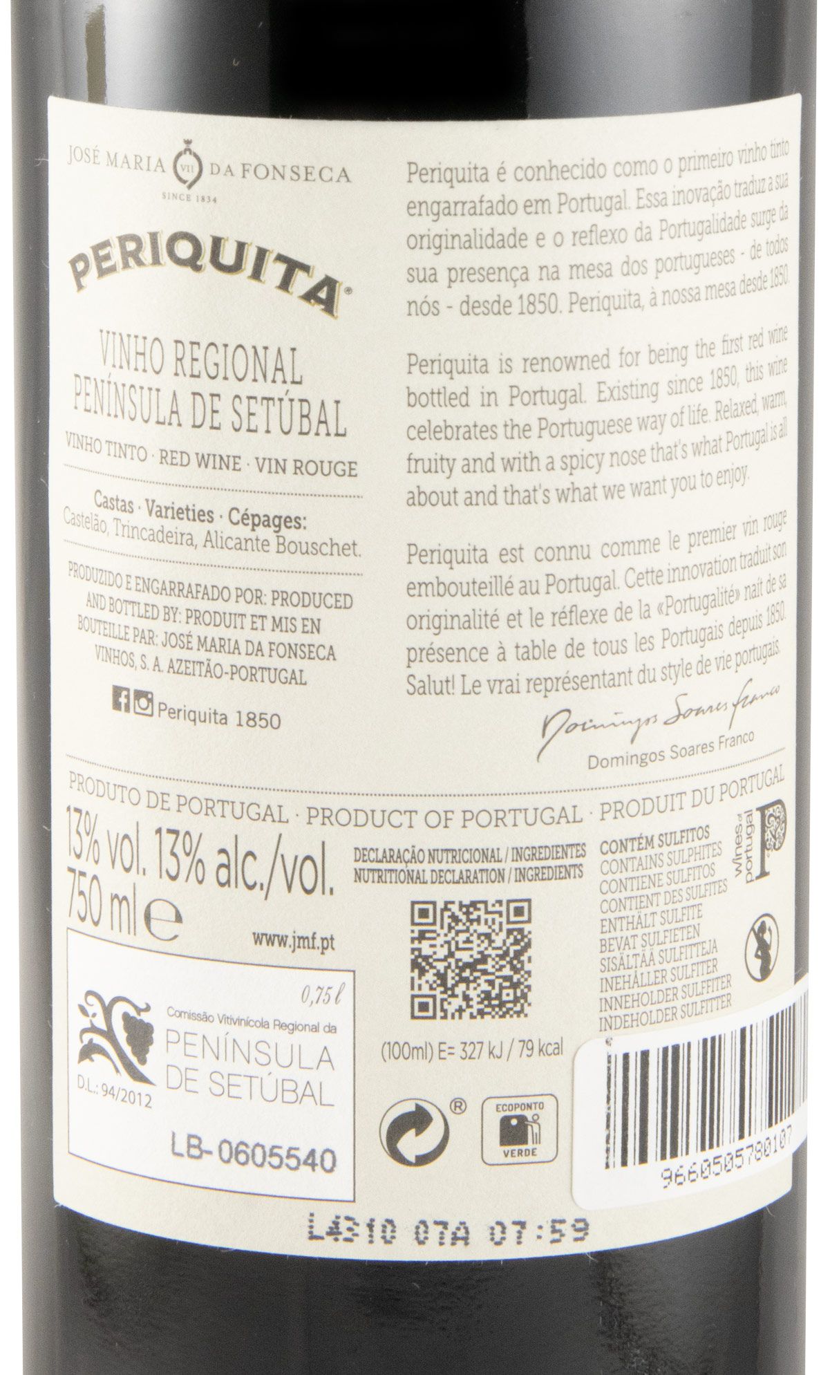 2023 José Maria da Fonseca Periquita red