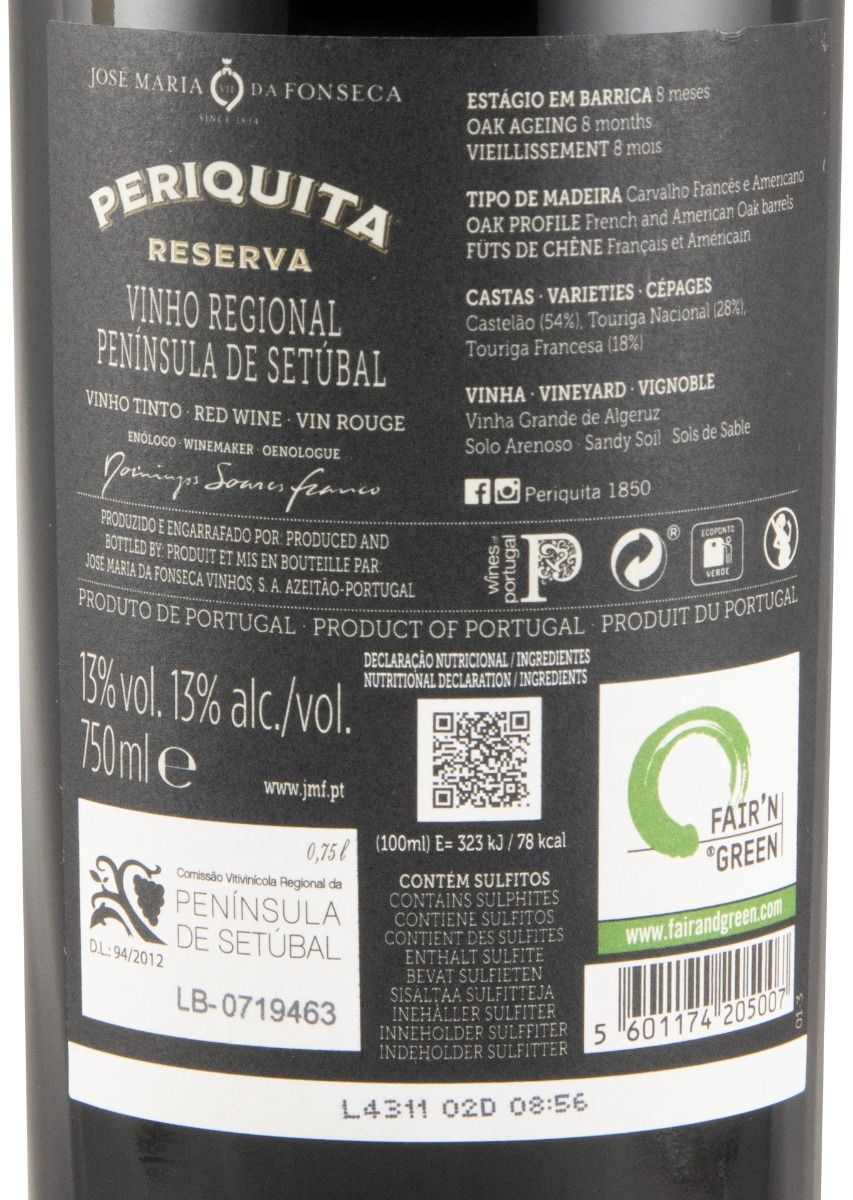 2023 José Maria da Fonseca Periquita Reserva tinto