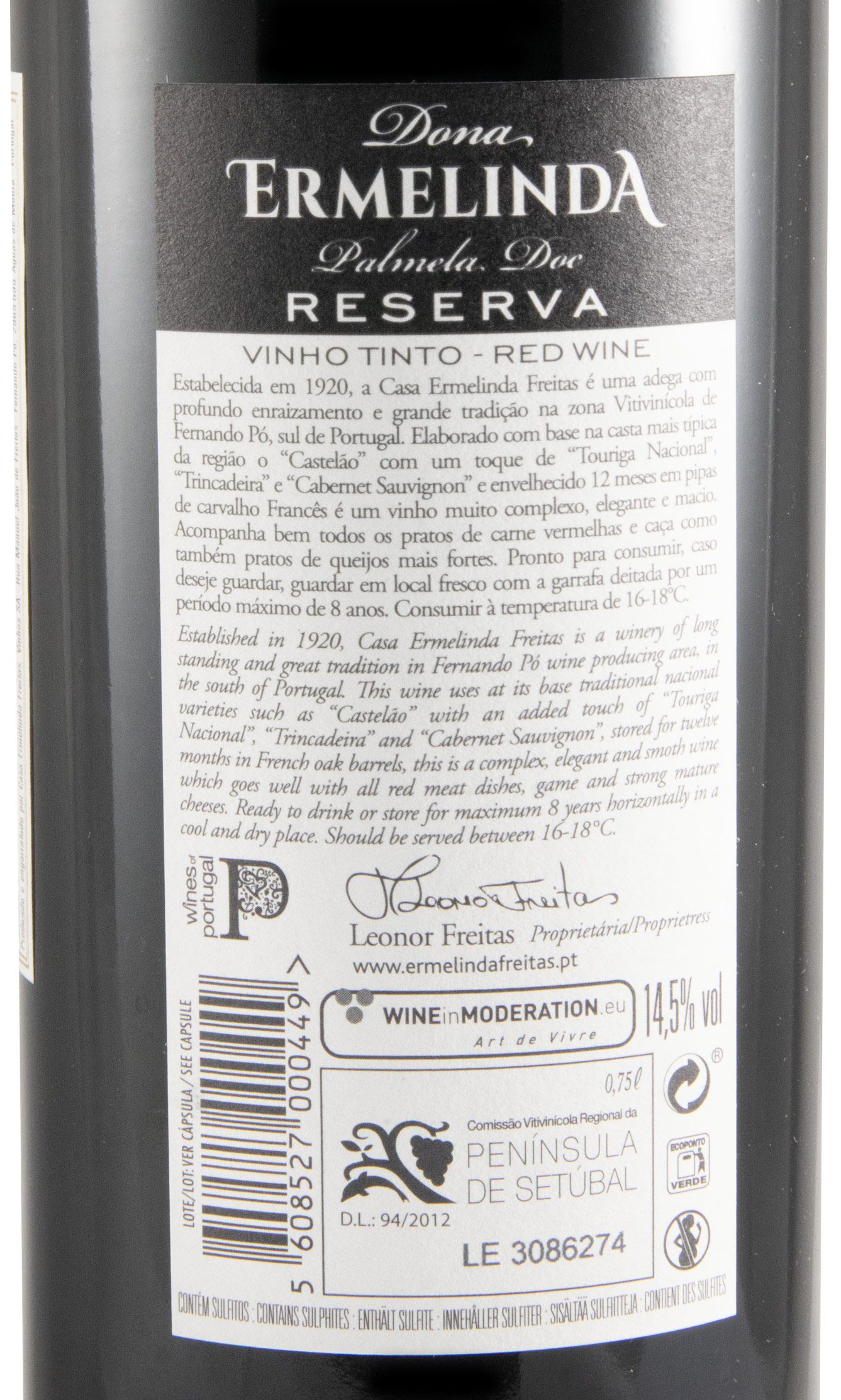 2023 Dona Ermelinda Reserva tinto