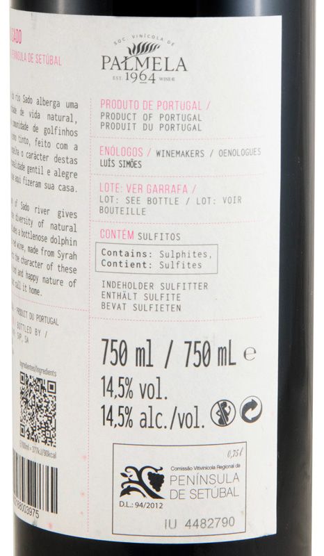 2023 Terras do Sado Syrah red
