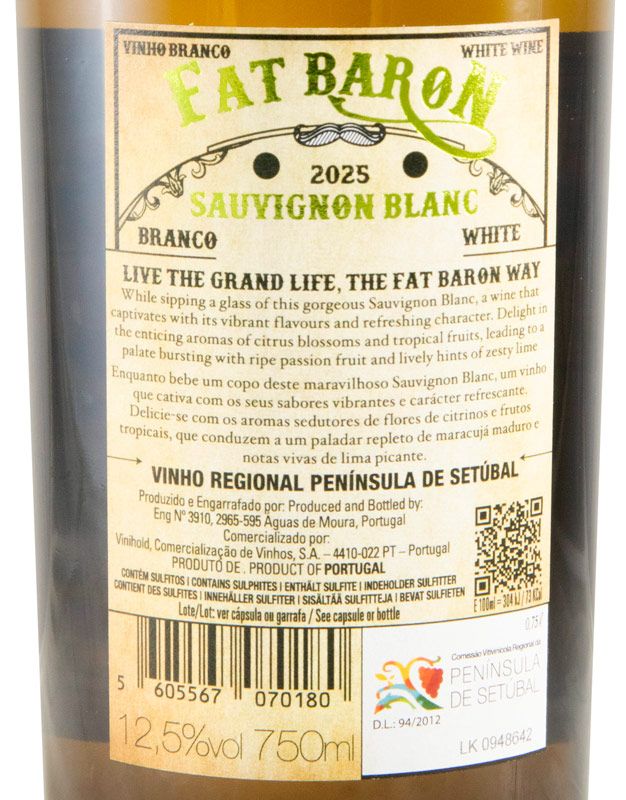 2025 Casa Ermelinda Freitas Fat Baron Sauvignon Blanc branco