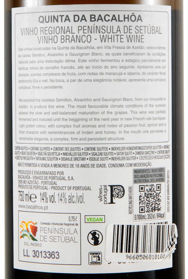 2025 Quinta da Bacalhôa white
