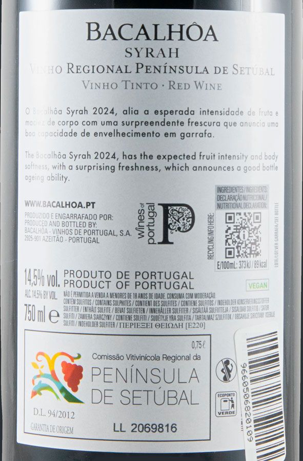 2024 Bacalhôa Syrah tinto