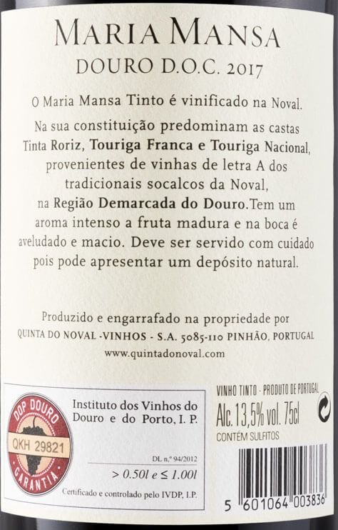 2017 Quinta do Noval Maria Mansa red