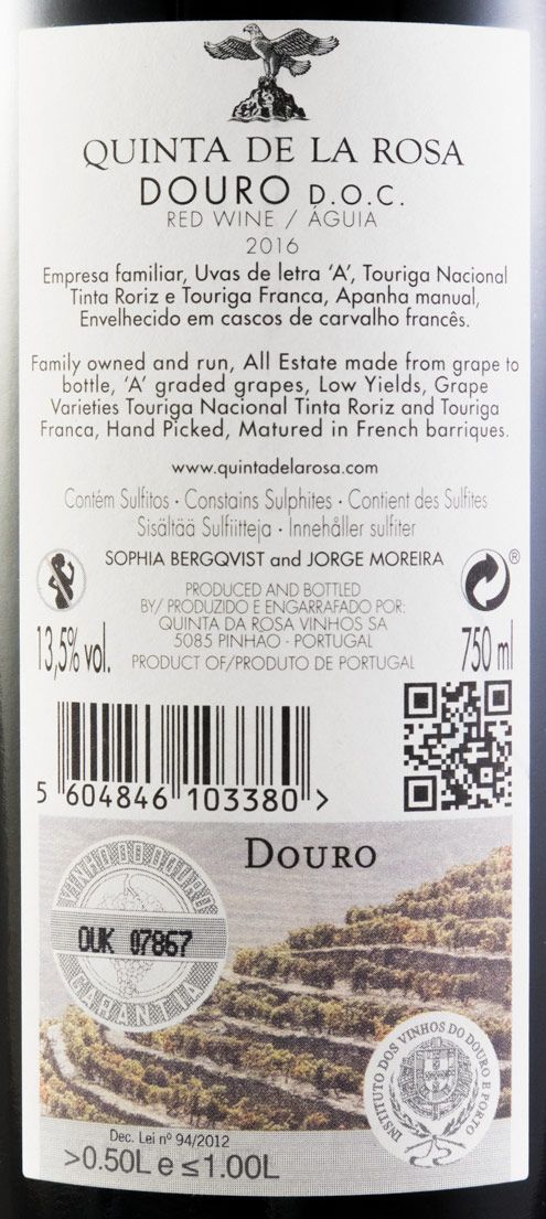 2016 Quinta de La Rosa red