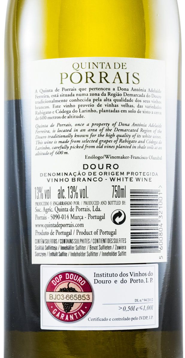 2018 Casa Santos Lima Quinta de Porrais branco