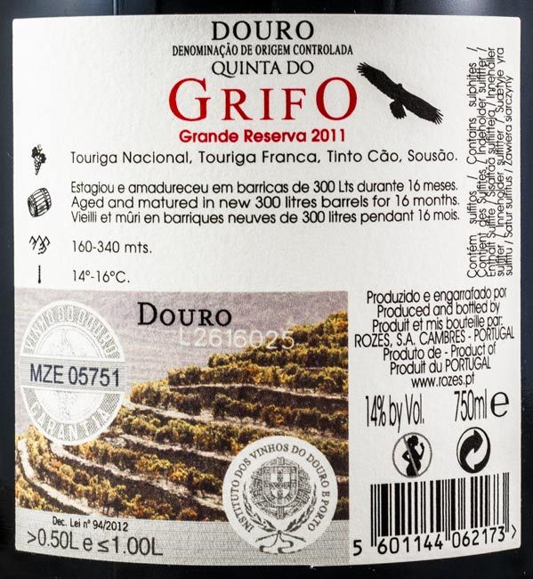 2011 Quinta do Grifo Grande Reserva red