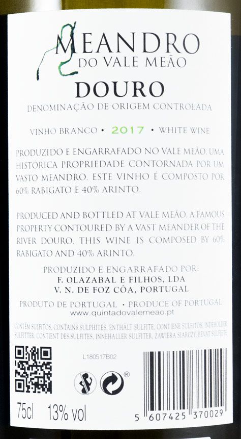 2017 Meandro do Vale Meão white