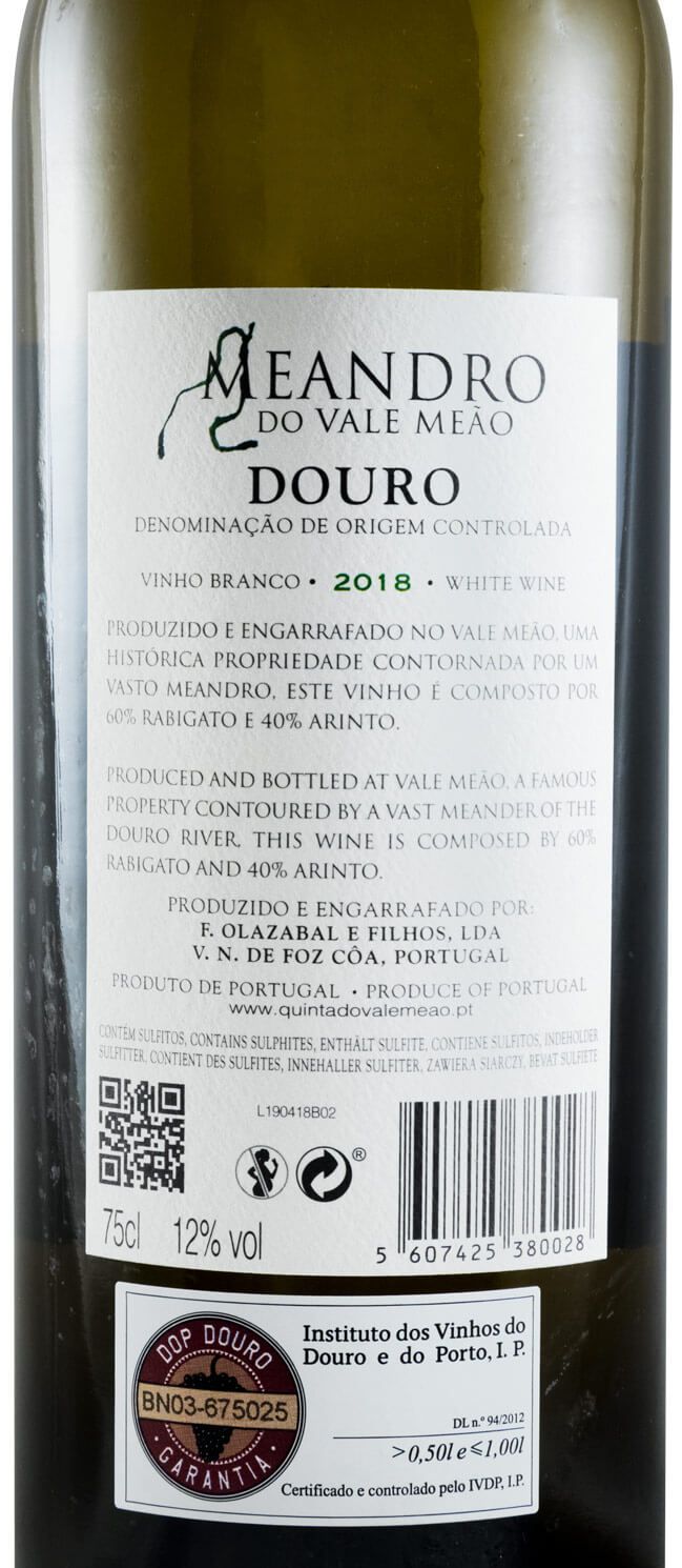 2018 Meandro do Vale Meão white