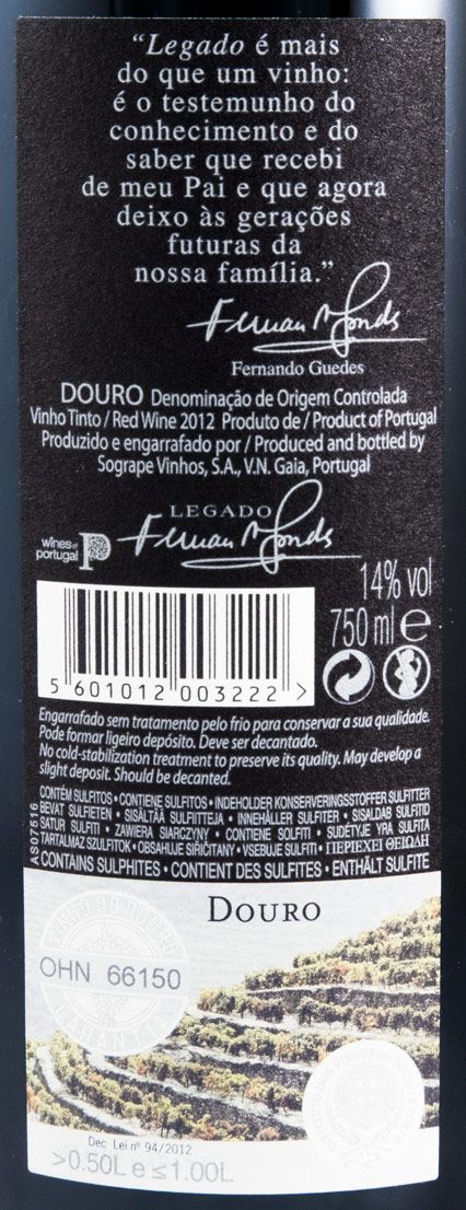 2012 Legado tinto