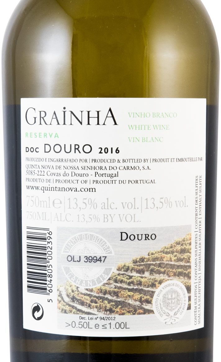 2016 Quinta Nova Grainha Reserva branco