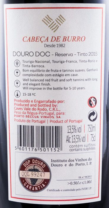 2015 Cabeça de Burro Reserva tinto