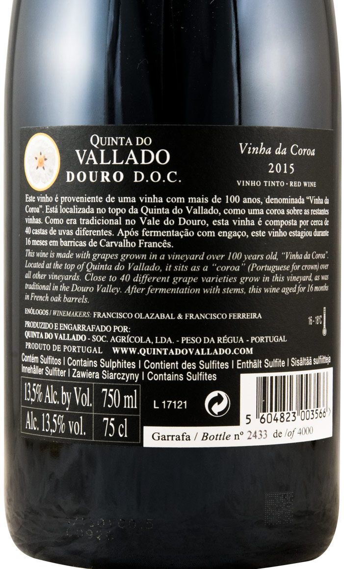 2015 Vallado Vinha da Coroa tinto