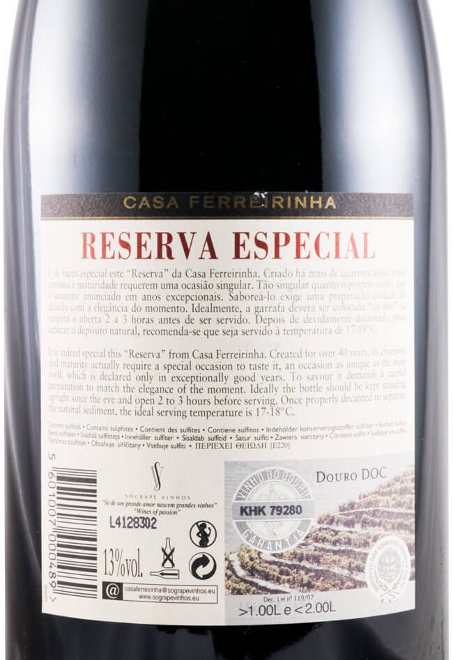 2001 Casa Ferreirinha Reserva Especial tinto 1,5L