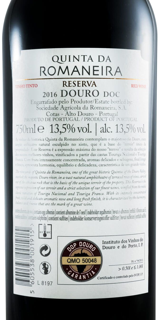 2016 Quinta da Romaneira Reserva red