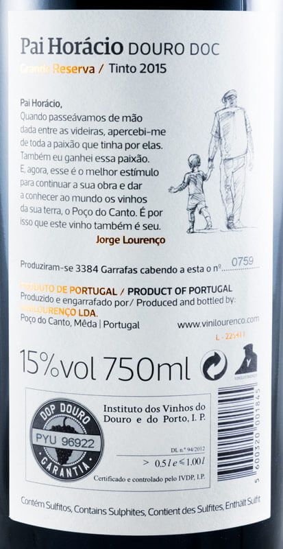 2015 Pai Horácio Grande Reserva red