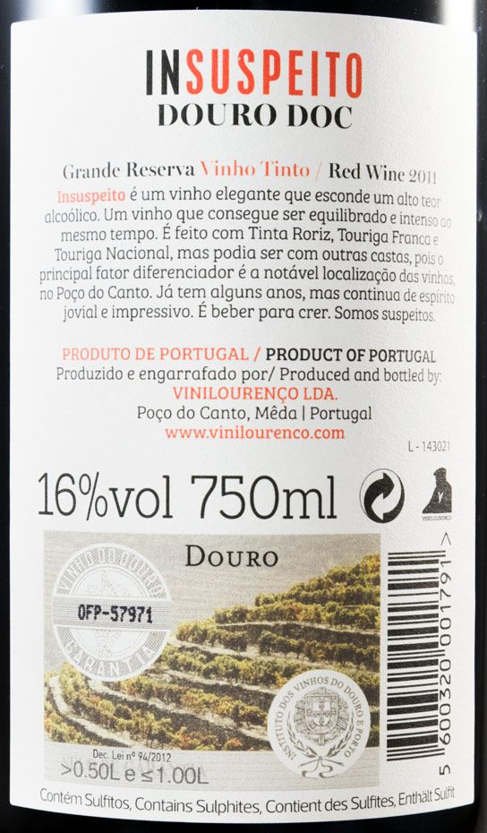 2011 D. Graça Insuspeito Grande Reserva tinto