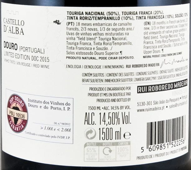 2015 Castello D'Alba Limited Edition tinto 1,5L