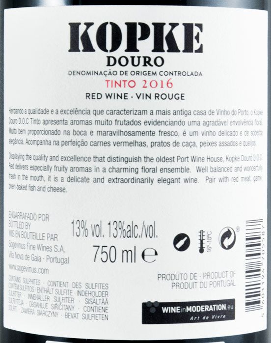 2016 Kopke tinto