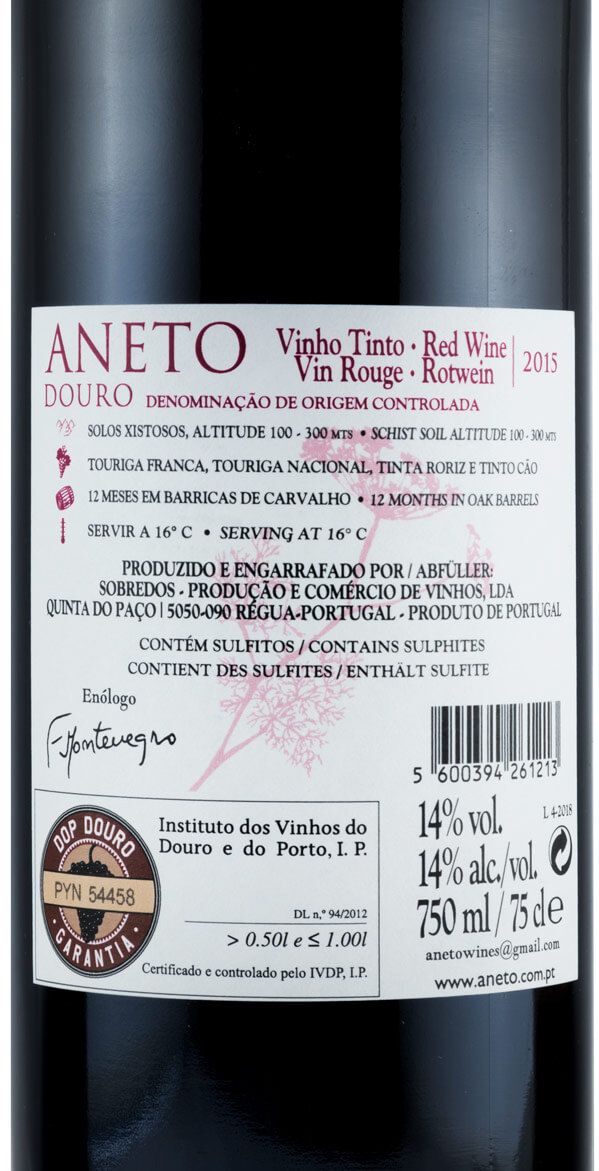 2015 Aneto tinto