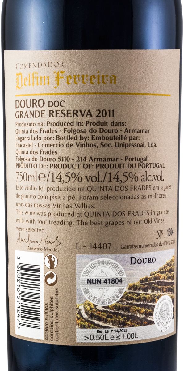 2011 Delfim Ferreira Grande Reserva red