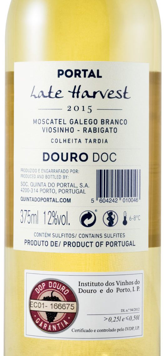 2015 Quinta do Portal Late Harvest white 37.5cl