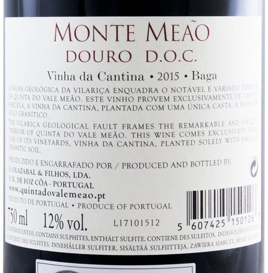2015 Monte Meão Vinha da Cantina Baga red