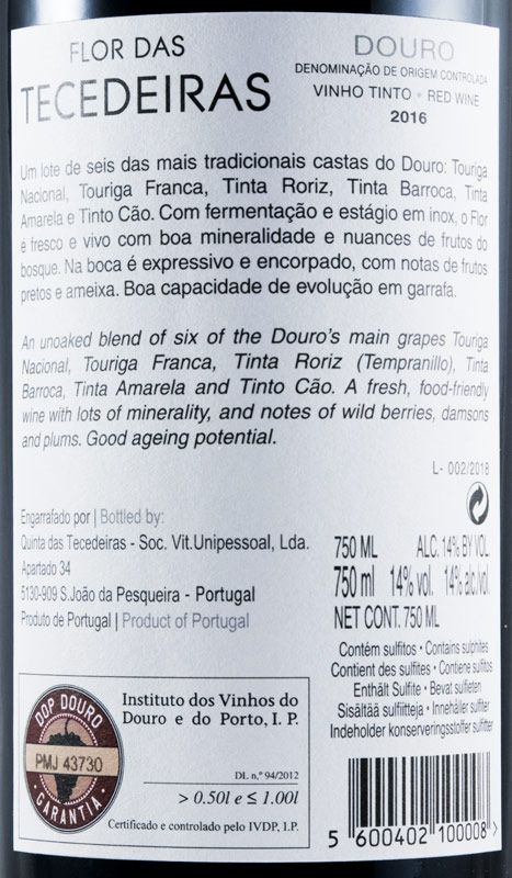 2016 Flor das Tecedeiras red