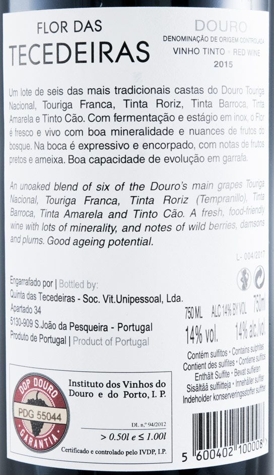 2015 Flor das Tecedeiras tinto