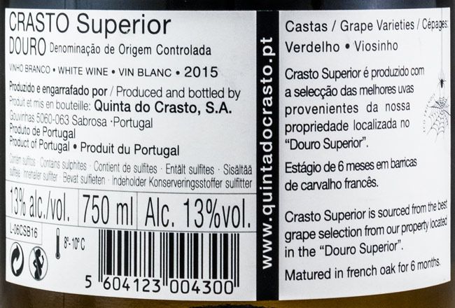 2015 Crasto Superior white