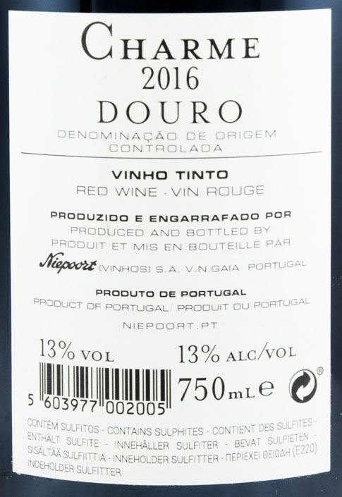 2016 Niepoort Charme tinto