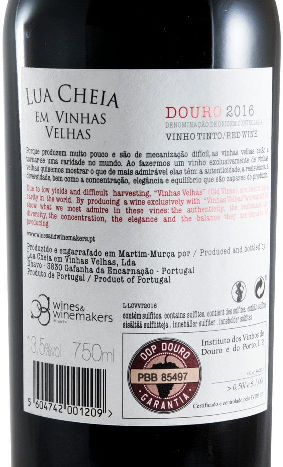 2016 Lua Cheia em Vinhas Velhas tinto
