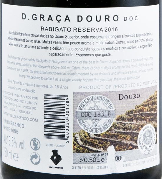 2016 D. Graça Rabigato branco