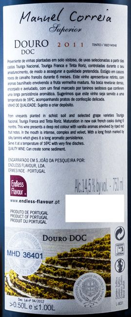2011 Manuel Correia Superior Tinto