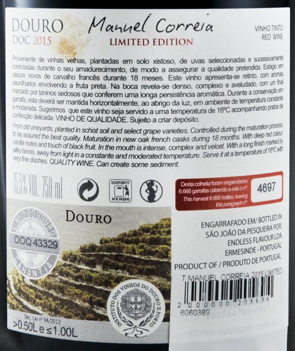 2015 Manuel Correia Limited Edition red
