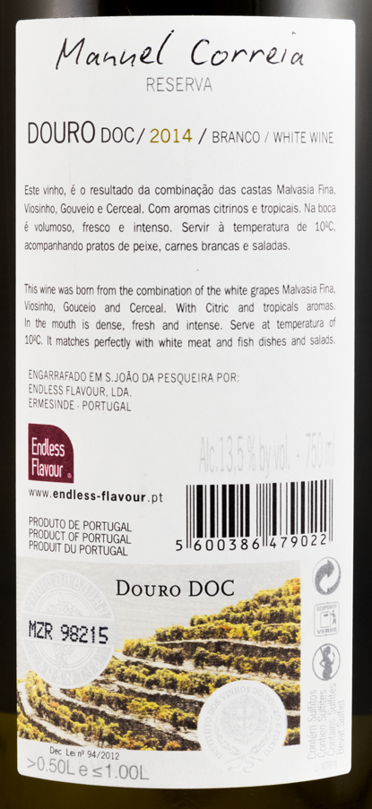 2014 Manuel Correia Reserva branco