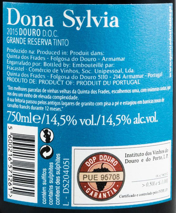 2015 Dona Sylvia Grande Reserva tinto