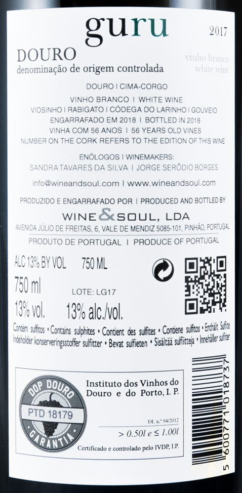 2017 Wine & Soul Guru branco